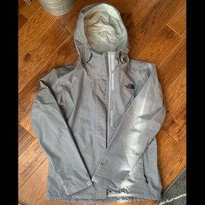 Gray Northface Rain Jacket